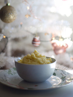 Una foto de Puré navideño de patatas con jengibre