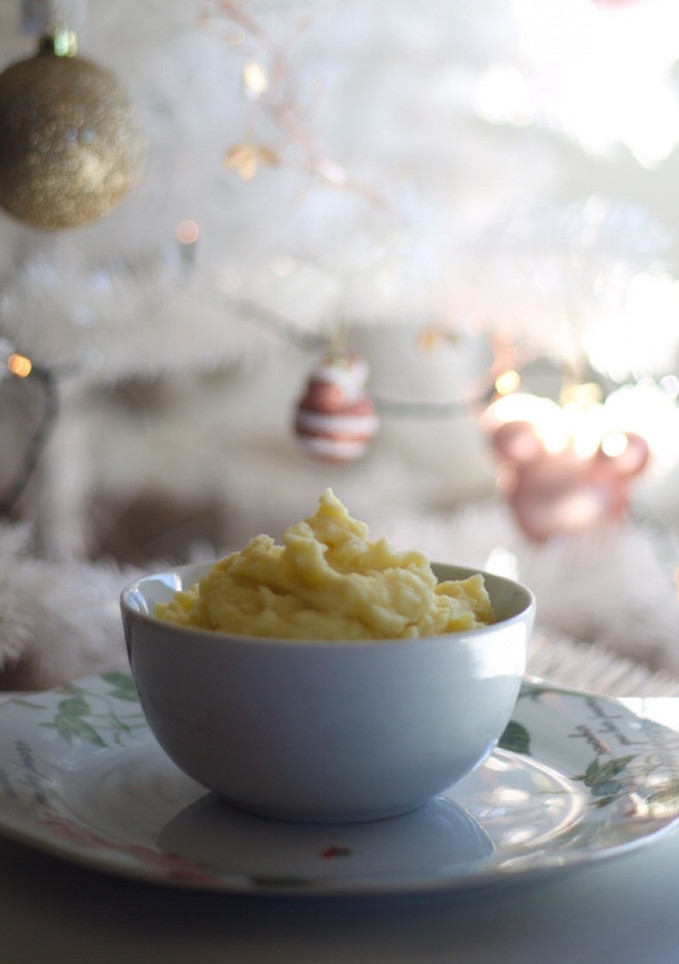 Una foto de Puré navideño de patatas con jengibre