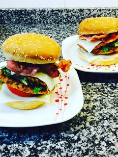 Una foto de Hamburguesas