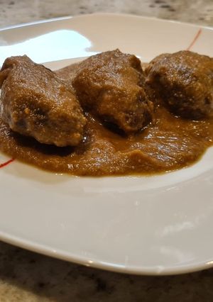 Foto principal de Carrilleras ibéricas en salsa de manzana y frutos secos