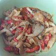 Tumis jamur tiram pedas