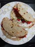 Sunflower seeds Roti-Open Salad wraps