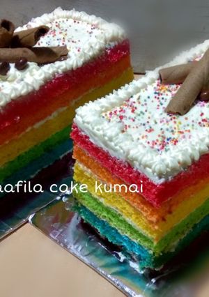 Foto resep Rainbow cake