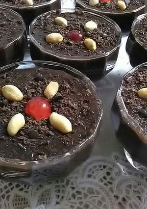 صورة لوصفة بودينغ الشوكولاته بالكيك