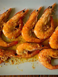 Una foto de Langostinos picantes
