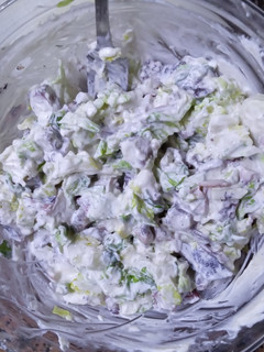 Una foto de Ensalada de pulpo con alioli