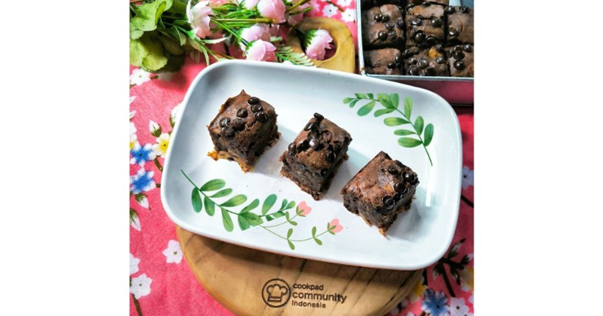 Brownies pisang panggang