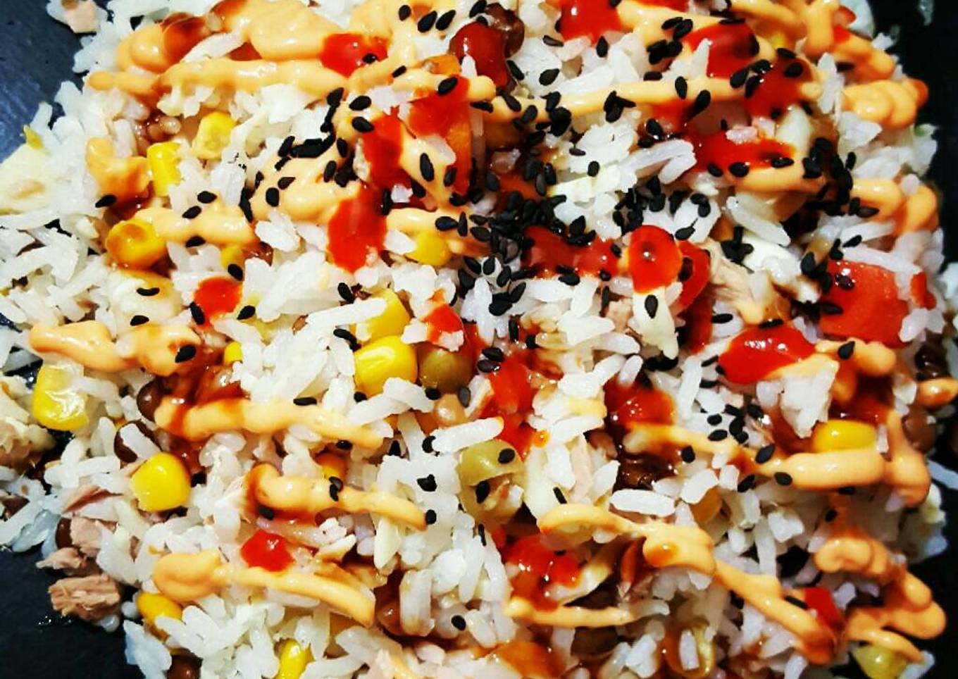 Arroz primavera express fácil y rápido