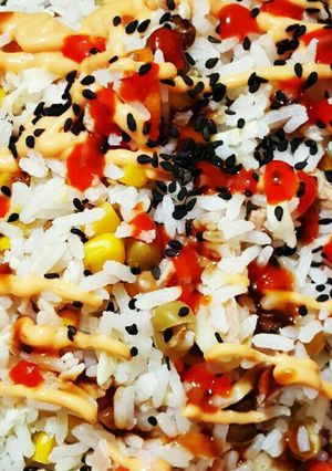 Una foto de Arroz primavera express fácil y rápido