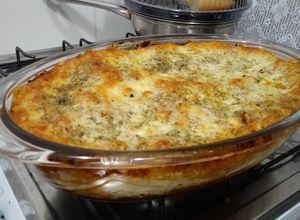 Foto de Lasanha de carne moída e molho branco
