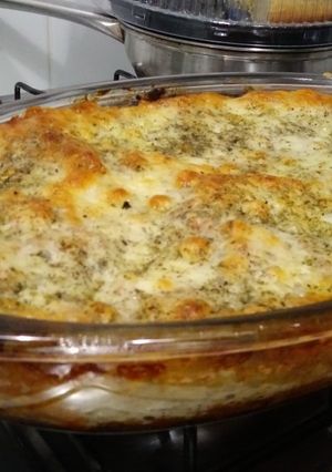Foto de Lasanha de carne moída e molho branco