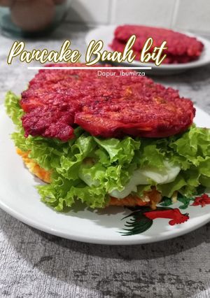 Foto resep Pancake Buah Bit / beetroot