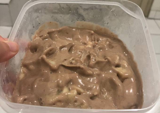 Ini dia! Resep bikin Es Krim Homemade 3 Bahan(Rasa Pisang Coklat)  spesial