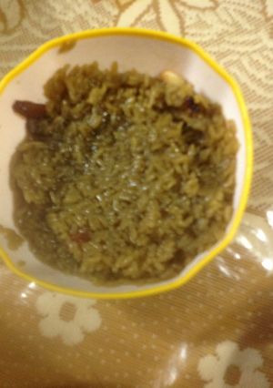 A picture of Sarkkara Payasam.