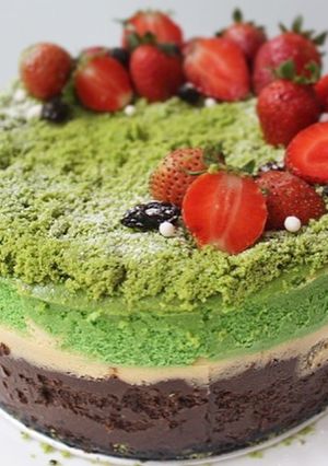 Foto resep Triple Layer Cheesecake