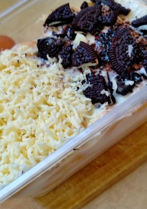 Foto resep Setup roti topping keju n oreo