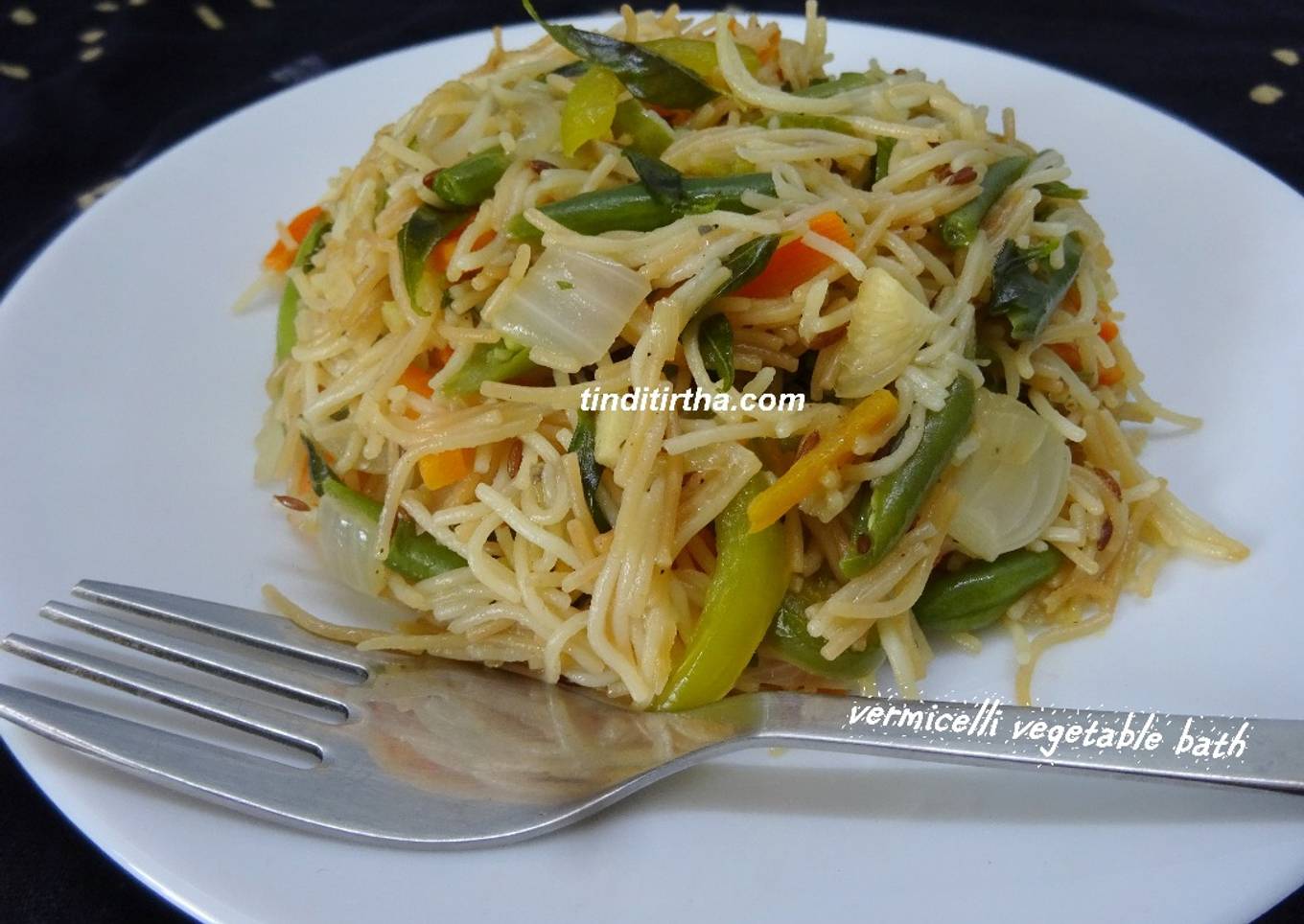 Wheat vermicelli/semiya/shavige vegetable bath