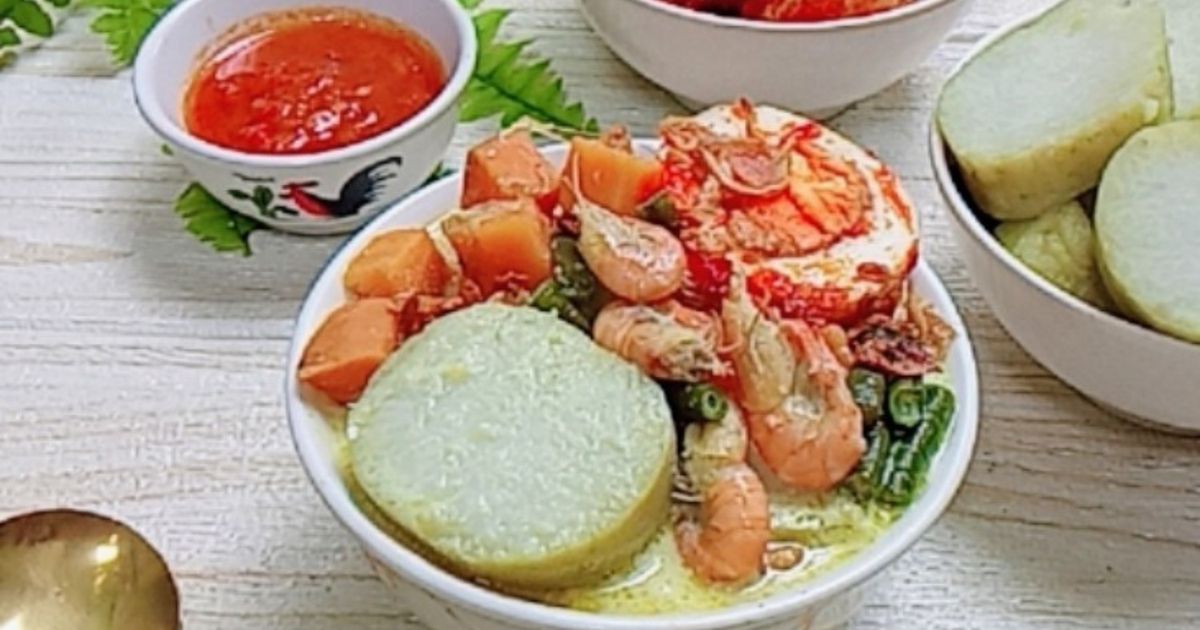 Lontong Sayur kuah udang