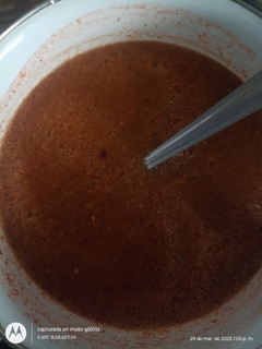 Una foto de Salsa roja 🍅 en licuadora