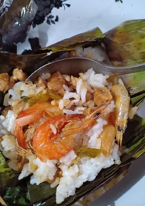Foto resep Nasi Bakar Udang Tempe