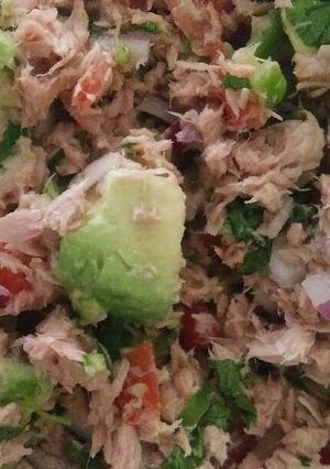 A picture of Tuna Ceviche.