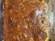Una foto de chayotes con queso