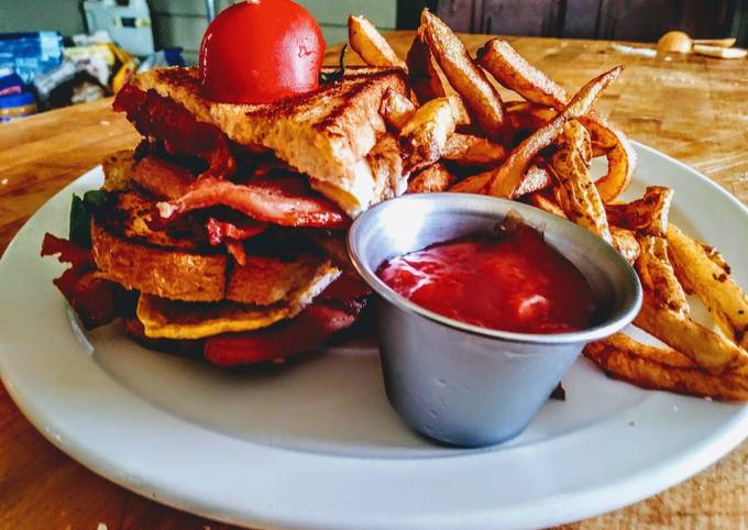 How to Cook Appetizing Pork Belly BLT with Hand Cut Frites