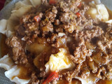 Ravioles con salsa boloñesa A mi estilo