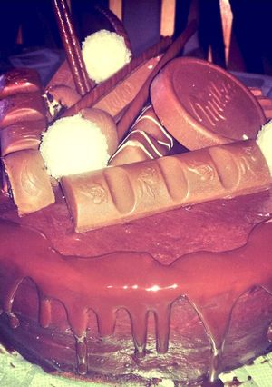 Tripla csokis torta recept fotója