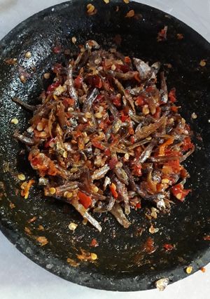 Foto resep Sambel teri garing