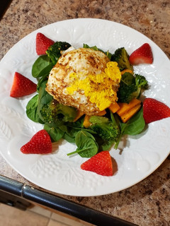 A picture of Sweet potato breakfast salad.
