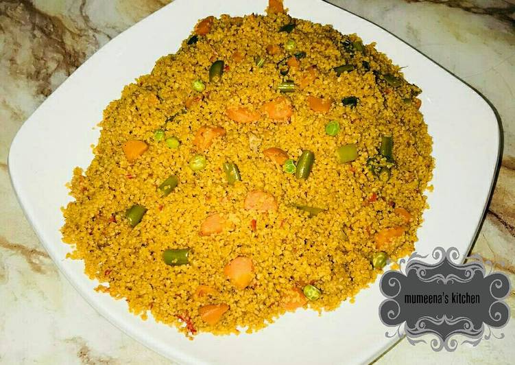 Recipe of Favorite Jallof cous cous wt vegetables