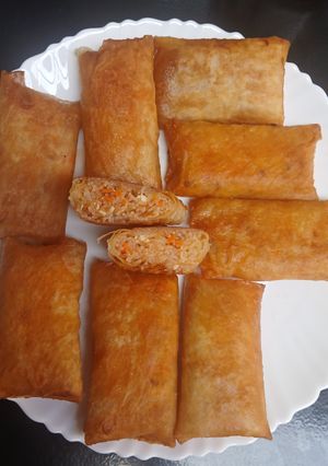 Foto resep Lumpia isi bihun saus spageti