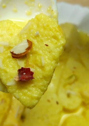 A picture of Bread Rasmalai.