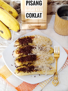 Foto resep Pisang Bakar Keju Coklat