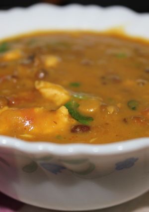 A picture of Bengali Egg Tadka Dal.