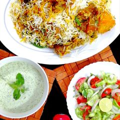 A picture of Beef Biryani.