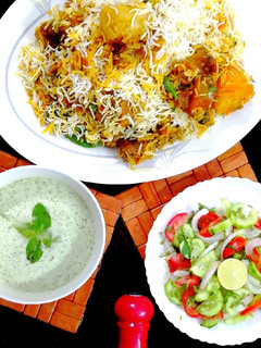 A picture of Beef Biryani.