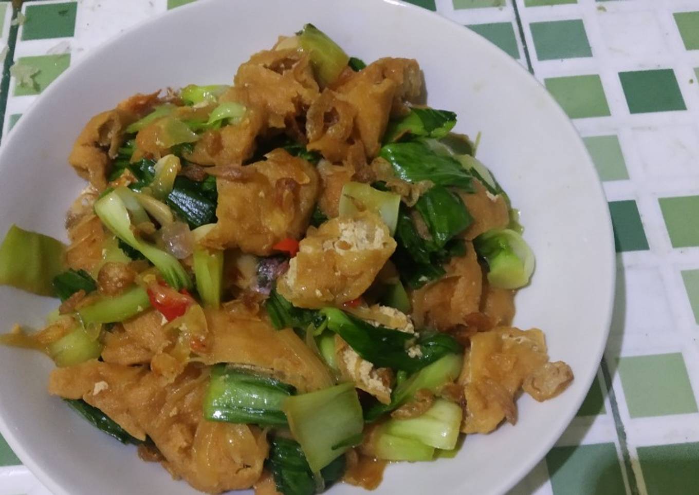 Tumis Pokcoy Tahu