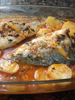 Una foto de Doradas al horno