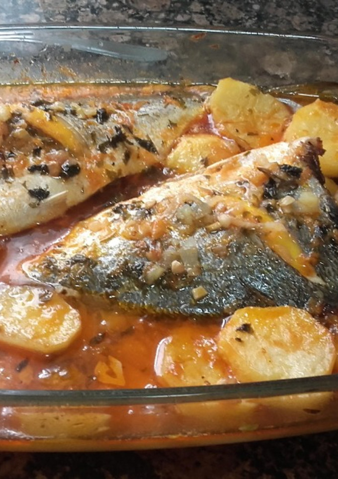 Una foto de Doradas al horno