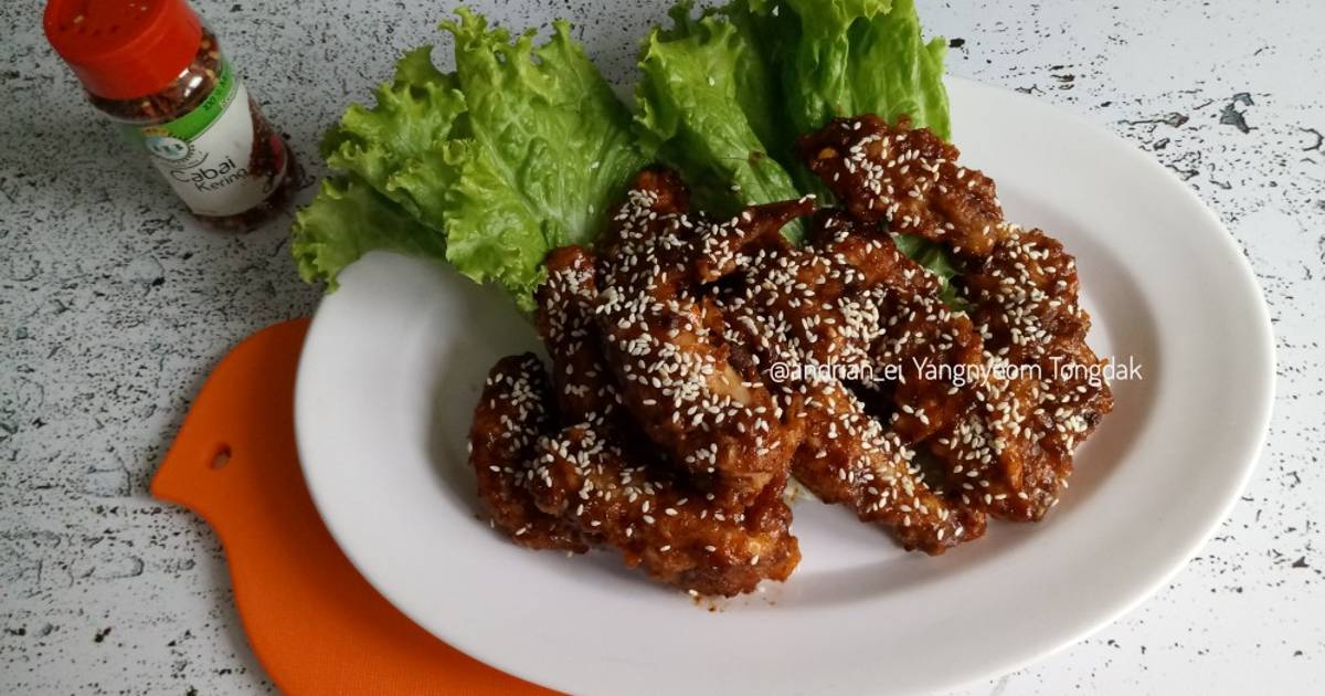  Resep  Yangnyeom Tongdak Ayam  Goreng  Pedas ala  Korea  Full 