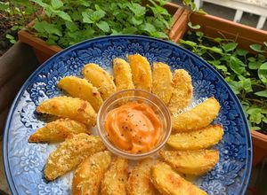 Hình của món Khoai tây Nướng Parmesan.