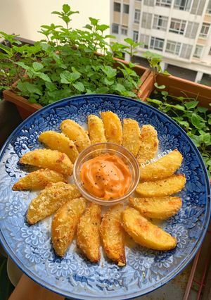 Hình của món Khoai tây Nướng Parmesan.