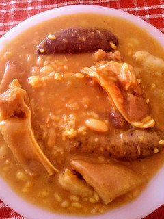 Una foto de Arroz amb fesols y naps (arroz con habichuelas y nabos)