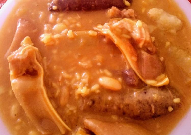 Arroz amb fesols y naps (arroz con habichuelas y nabos) Receta de abejita zumbona- Cookpad