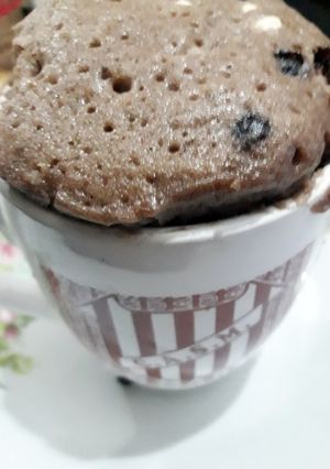 Una foto de Mug cake con chispas de chocolate en 5 minutos 😍