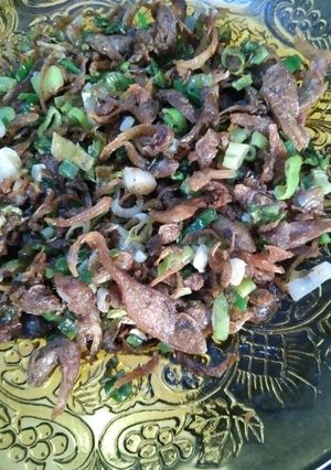 Foto resep Goreng ikan asin Gedangan bumbu bawang daun mantap 👄♥️👍🎏🐟
