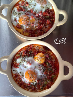 Una foto de Huevos a la flamenca a mi manera