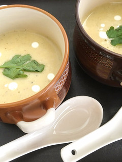 A picture of Cream of Pumpkin Soup.
